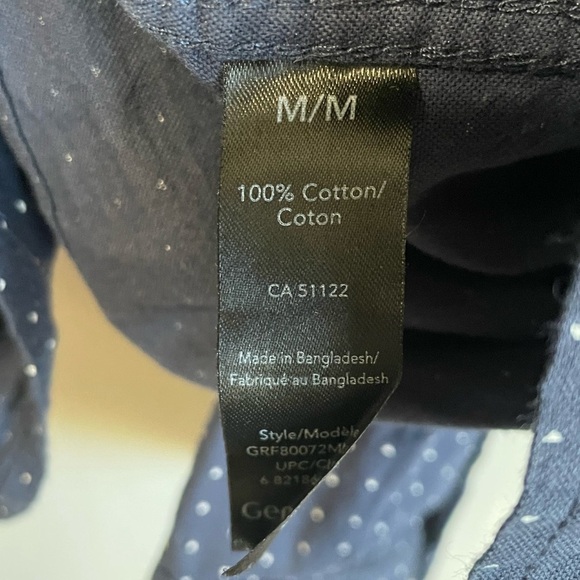 George Men's Long  Sleeve Poplin Button-Up Shirt - Picture 6 of 7